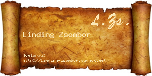 Linding Zsombor névjegykártya